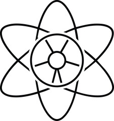 Atom Energy Icon Science Symbol Design