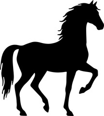 horse silhouette vector