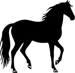 horse silhouette vector