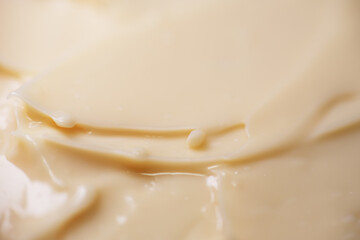 Mayonnaise is an emulsion of oil, egg yolk and an acid either vinegar or lemon juice