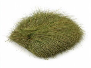 Textured Green Grass Tuft, Lush Meadow Grass Pillow,  Natural Plant Texture