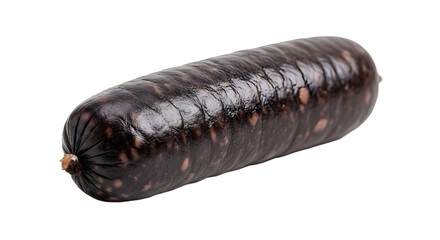 Blood Sausage on White Background