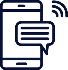 Mobile Phone Message Notification Icon