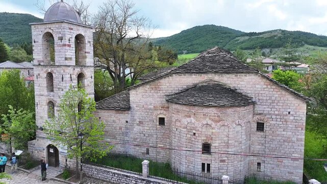 Albania. Kor&ccedil;&euml;, Voskopoja turistike village St. Nicholas Church 18 May 2025