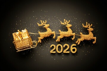 Happy New year 2026 symbols horse