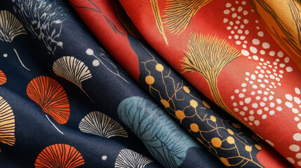 Textile flower pattern