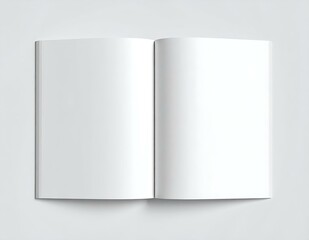 blank white book