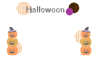 Fototapeta premium ハロウィンのかわいいフレーム