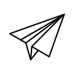 paper plane vector illustration
