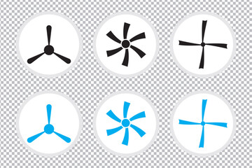 set of propeller icon, isolated on white background. © Rama