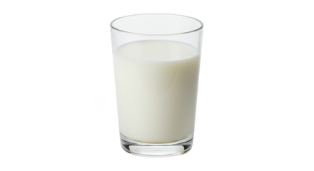 Glass Of Fresh White Milk On A Transparent Isolated Background Photo