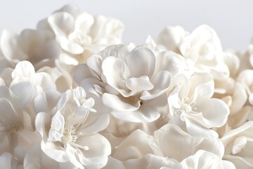 Obraz premium close-up showcases delicate white flowers