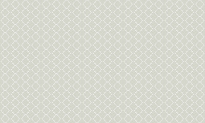 縦に広い白いモロッカン模様の灰色の壁紙