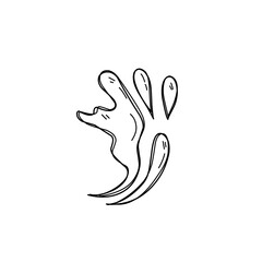 Doodle line water splash