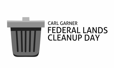 background of community spirit and environmental stewardship on Carl Garner's Federal Land Cleanup Day. perfect for greeting cards