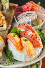 niggiri sushim comida oriental