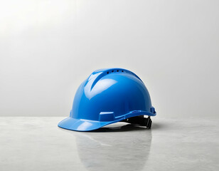 Blue safety helmet for electrical work and technician protection