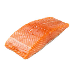 raw salmon fillet isolated PNG or JPEG Background