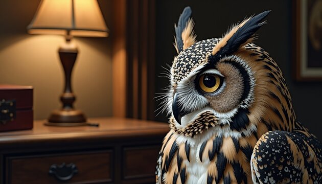 Majestic Owl in Soft Light