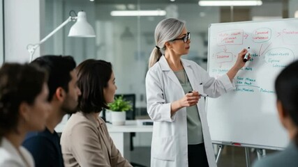 Medical Professional Leading a Presentation