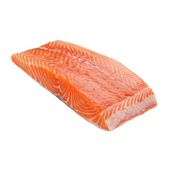 raw salmon fillet isolated PNG or JPEG Background