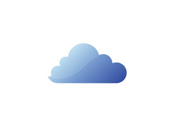 Fototapeta premium Isolated Cloud Graphic Design Element for Sky Weather Forecast