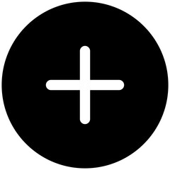 Add Button Tick Vector Flat Isolated Icon, User Interface Icon. circular icon.