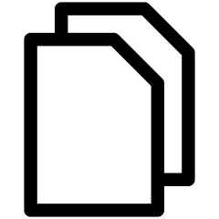 File And Document, Copy Page, Paper Vector Icon, User Interface, User Experience, Lineal Style Isolated Vector Icon. 