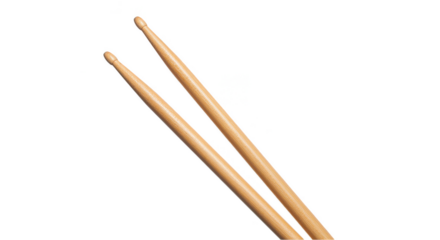 Isolated Drumsticks Music Rhythm Instrument Transparent Background PNG