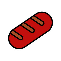 cartoon sausage graphic