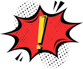 Comic Style Exclamation Mark