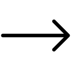 Right Arrow Icon Symbol. Right Arrow Icon Vector. Lineal Style Isolated Vector Icon.