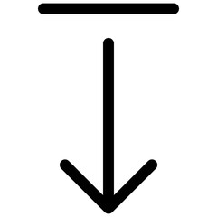 Download Icon, Downloading, Isolated Lineal Vector Icon. 