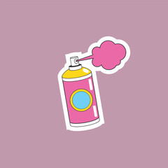 vintage sticker icon illustration