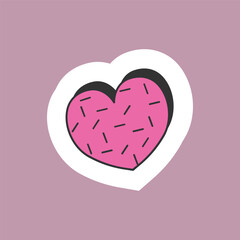 vintage sticker icon illustration