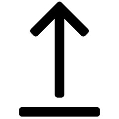 Upload Icon, Vector Icon, Uploading, Isolated Silhouette Vector Icon.