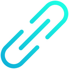 Chain Links, Broken Link Vector Icon, Lineal Gradient Style Isolated Vector Icon. 