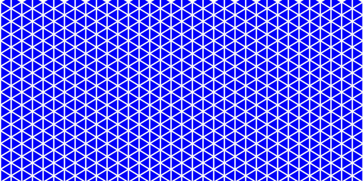 Seamless Blue Geometric Triangle Grid Pattern, Abstract Modern Minimalist Blue and White Background, Clean Digital Wallpaper with Interlocking Triangles.