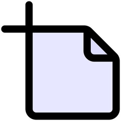 Artboard Tool Icon, Lineal color Style Isolated Vector Icon.	