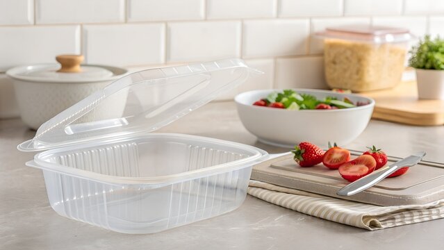 Transparent Unbranded Plastic Food Container