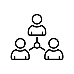 Fototapeta premium Team Collaboration Group Icon Representing Cooperative Work and Unity