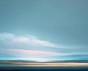 Fototapeta premium pastel landscape with soft light and open plain