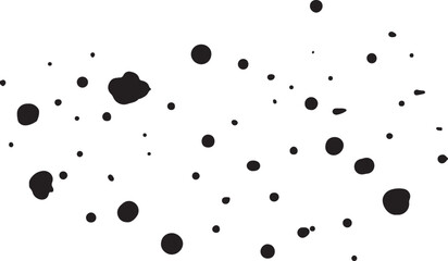 墨の垂れ・飛沫・しぶきの装飾素材