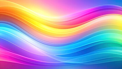 波打つグラデーションの光