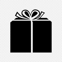 Gift Box Icon with Ribbon