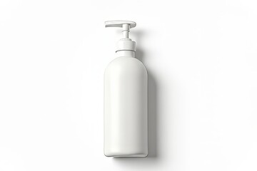 Blank White Plastic Pump Bottle Mockup for Branding