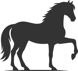 Animal drawing silhouette of a horse vector