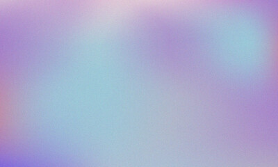 Pastel colored with White Gradient Blurred with Grainy Noise Texture background. Abstract pink, purple, blue, yellow, and teal colorful design.