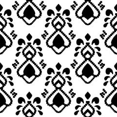 pattern batik flower damask ethnic boho ikat texture tribal geometric background