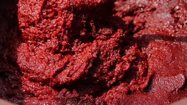 traditional red pepper paste, traditional gochujang